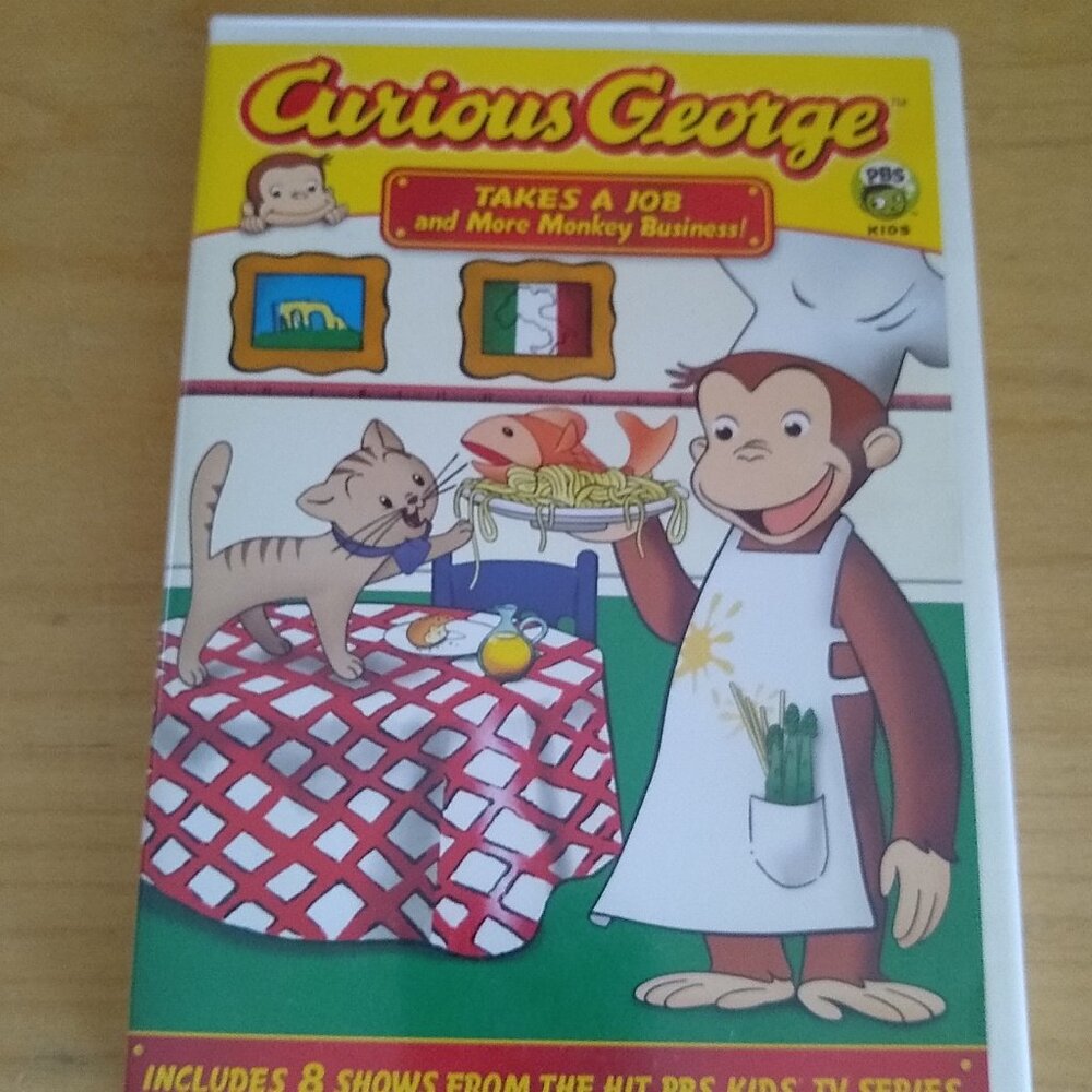 Curious George Takes a Job and more Business! DVD  Used